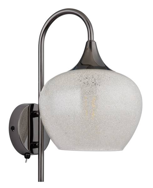 Wandleuchte Maxy Typ A - Klarglas / Eisen - 1-flammig