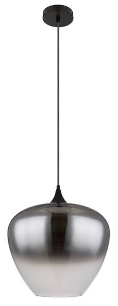 Pendelleuchte Maxy Typ P - Rauchglas / Eisen - 1-flammig