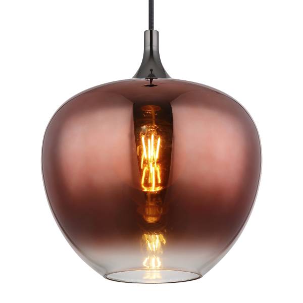 Pendelleuchte Maxy Typ M - Farbglas / Eisen - 1-flammig