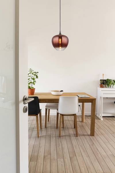 Pendelleuchte Maxy Typ M - Farbglas / Eisen - 1-flammig
