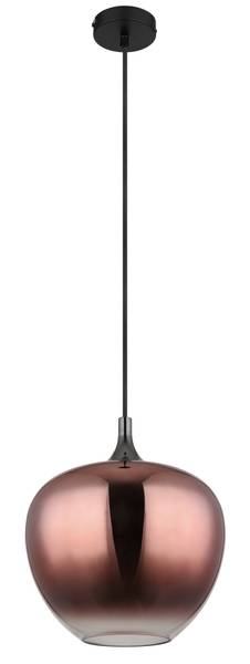 Pendelleuchte Maxy Typ M - Farbglas / Eisen - 1-flammig