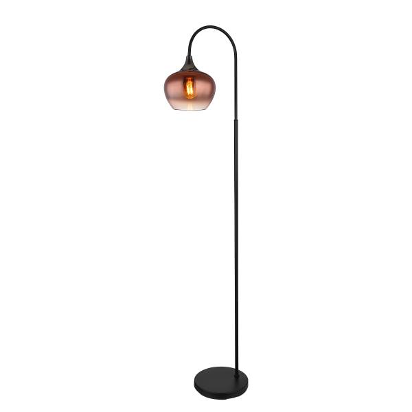 Stehleuchte Maxy Typ D - Farbglas / Eisen - 1-flammig