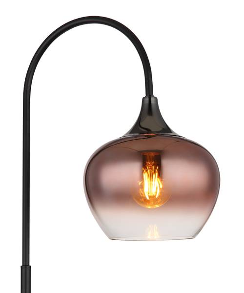 Stehleuchte Maxy Typ D - Farbglas / Eisen - 1-flammig