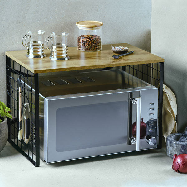 Mikrowellenregal Lafgo - MDF - Braun