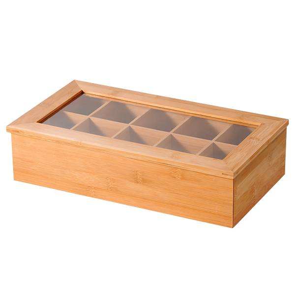 Teebox Achai Typ B - Bambus - Beige