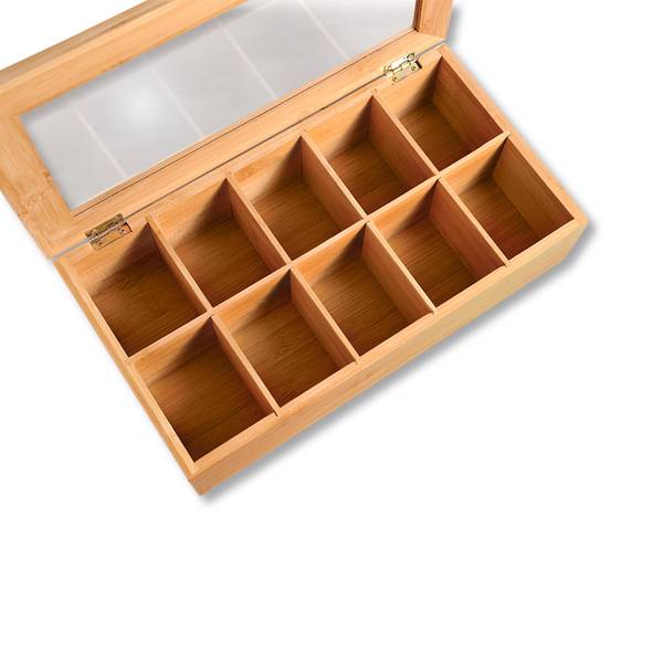 Teebox Achai Typ B - Bambus - Beige