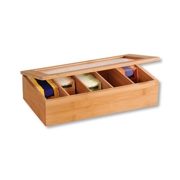 Teebox Achai Typ A - Bambus - Beige
