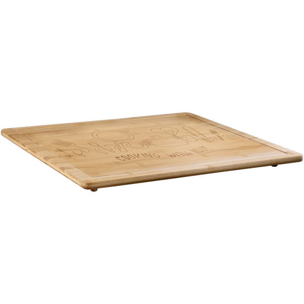Herdabdeckung Love - Bambus - Beige