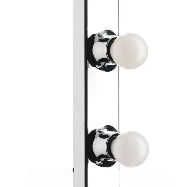 Wandleuchte Hollywood - Polyester PVC - 5-flammig - Silber