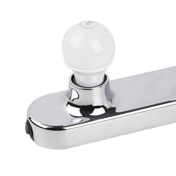 Wandleuchte Hollywood - Polyester PVC - 5-flammig - Silber