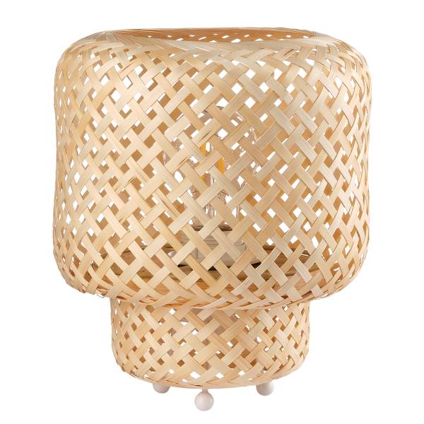Tischleuchte Bamboo - Bambus / Eisen - 1-flammig