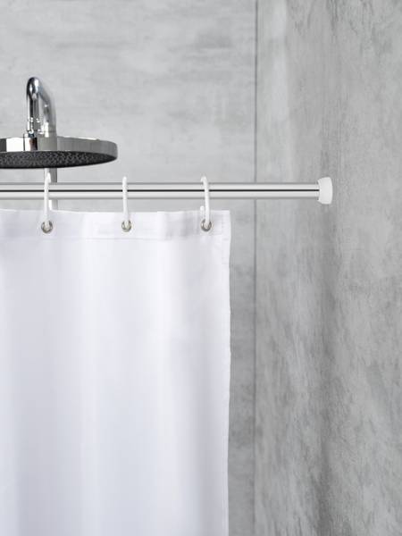 Teleskop-Duschstange Touws - Aluminium - Silber
