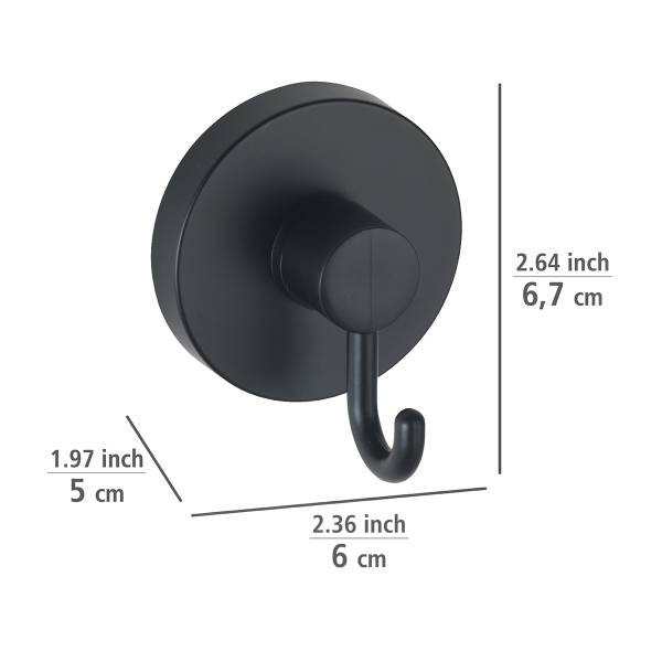 Wandhaken Vacuum-Loc 2er-Set - ABS - Schwarz