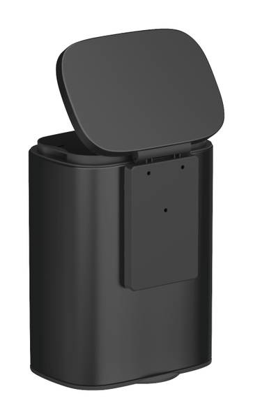 Kosmetikeimer Sare - Stahl - Schwarz