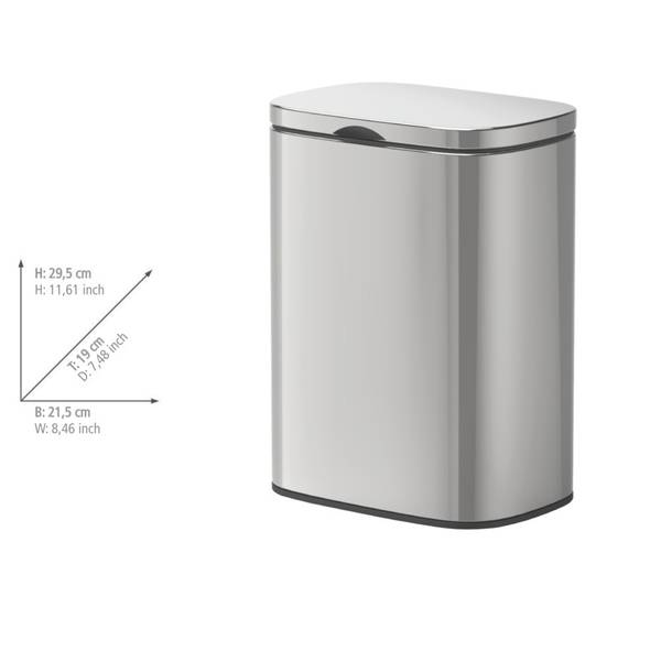 Kosmetikeimer Sare - Edelstahl - Silber