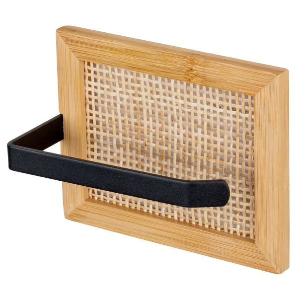 Toilettenpapierhalter Allegre - Bambus / Stahl - Beige
