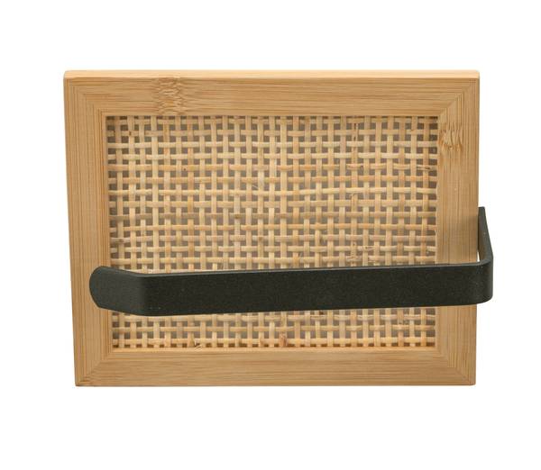 Toilettenpapierhalter Allegre - Bambus / Stahl - Beige