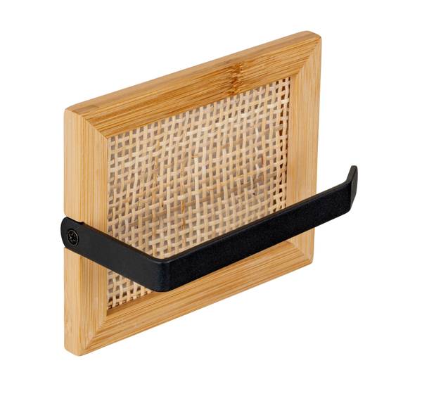 Toilettenpapierhalter Allegre - Bambus / Stahl - Beige