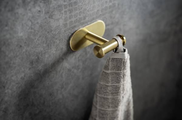 Wandhaken Orea - Edelstahl - Gold