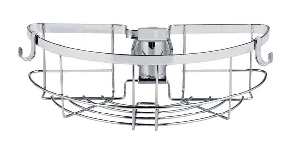 Duschablage Floresta Rund - Edelstahl / ABS - Silber