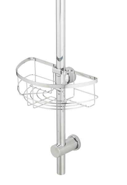 Duschablage Floresta Rund - Edelstahl / ABS - Silber