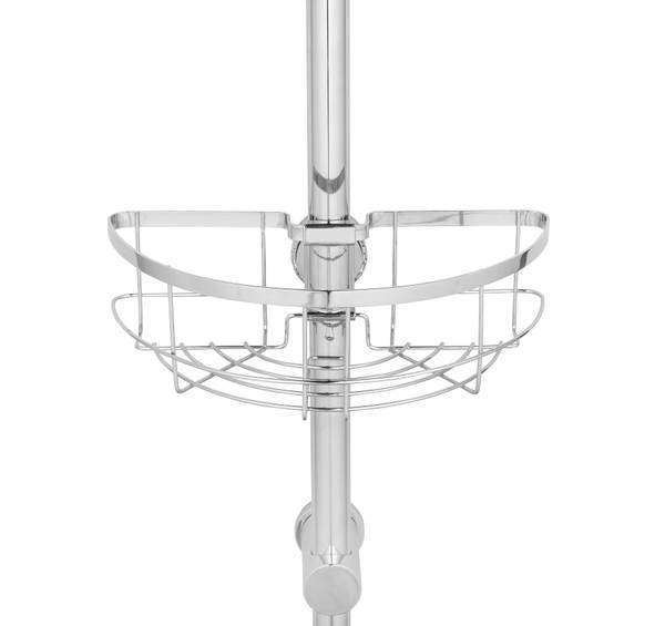 Duschablage Floresta Rund - Edelstahl / ABS - Silber