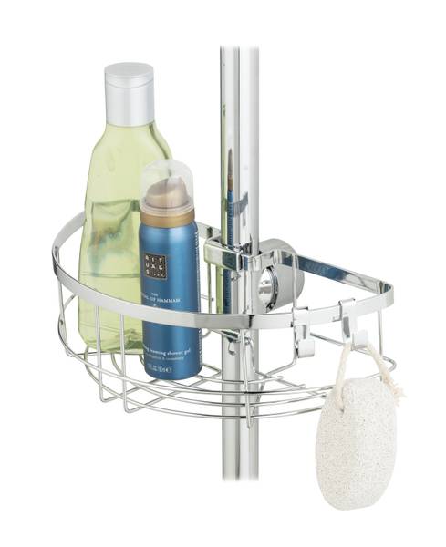 Duschablage Floresta Rund - Edelstahl / ABS - Silber