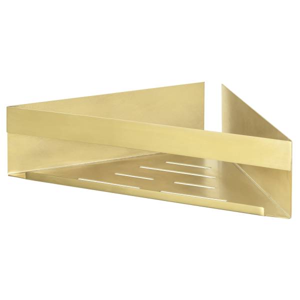 Eckduschablage Genova - Edelstahl - Gold