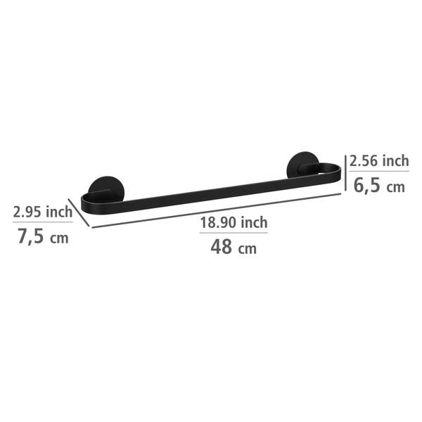 Handtuchhalter Bivio Typ B - Aluminium - Schwarz