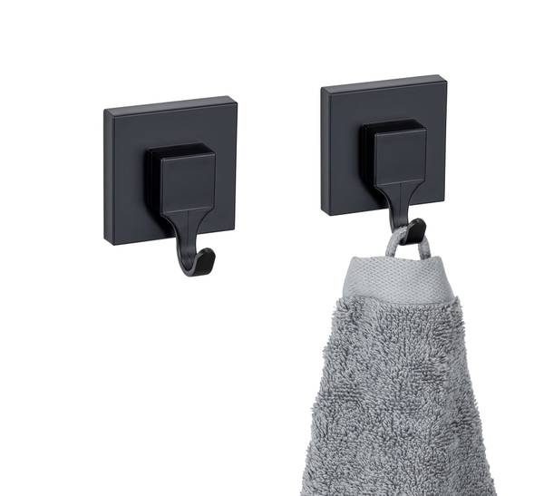 Wandhaken Quadro 2er-Set - ABS - Schwarz