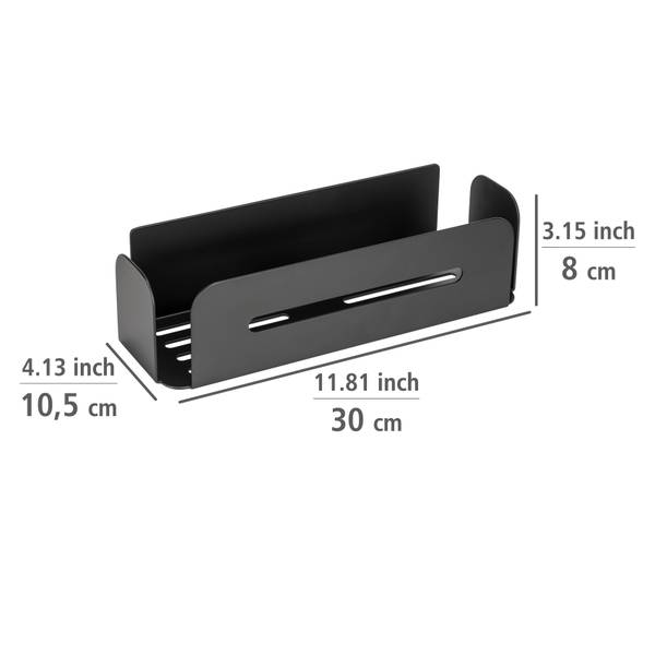 Duschablage Bivio - Aluminium - Schwarz