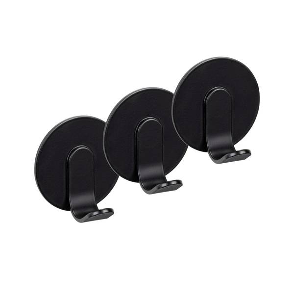 Wandhaken Bivio - Aluminium - Schwarz