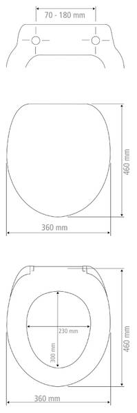 WC-Sitz Galati - Duroplast - Weiß