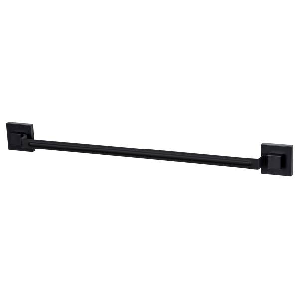 Handtuchhalter Quadro - Edelstahl / ABS - Schwarz