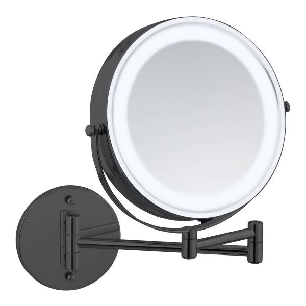 Kosmetik-Wandspiegel Power Loc - Stahl - Schwarz