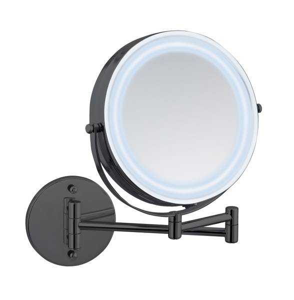 Kosmetik-Wandspiegel Power Loc - Stahl - Schwarz