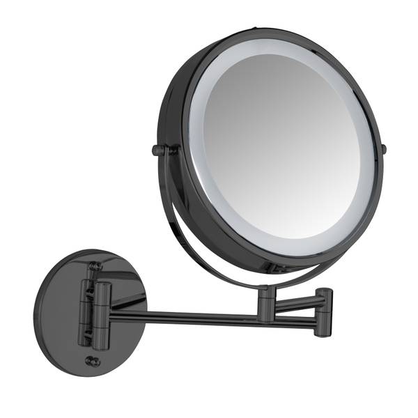 Kosmetik-Wandspiegel Power Loc - Stahl - Schwarz