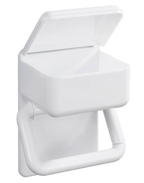 Toilettenpapierhalter Maximex 2in1 - PVC - Weiß