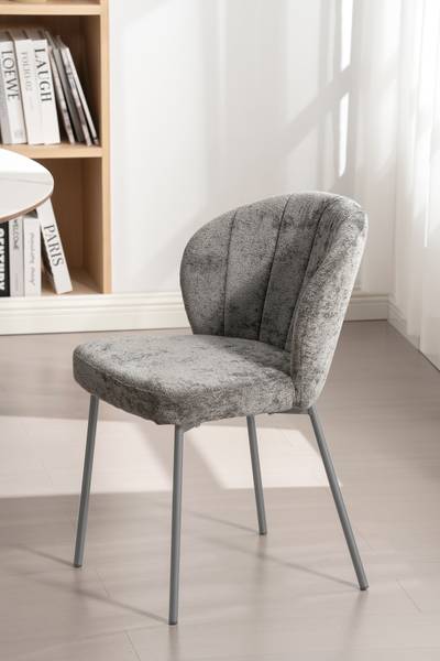 Polsterstuhl FIOLAA 2er-Set - Grau
