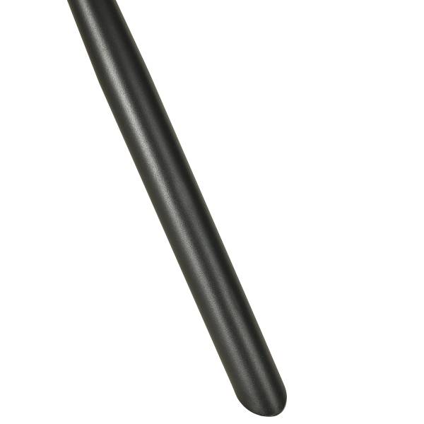 Drehbarer Armlehnenstuhl POWLO 2er-Set - Strukturstoff / Kunstleder - Anthrazit