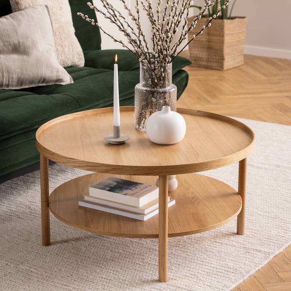 Furnierter Couchtisch Sheoka - Eiche