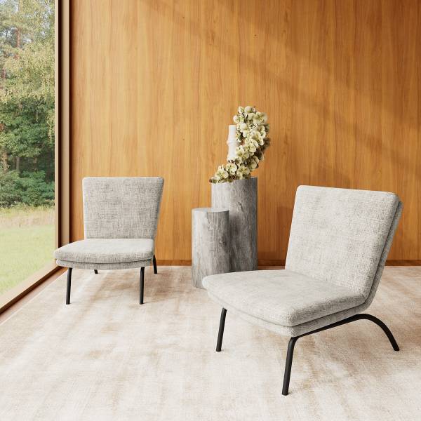 Beistelltisch Sukatari 2er-Set - Marmor Grau Dekor
