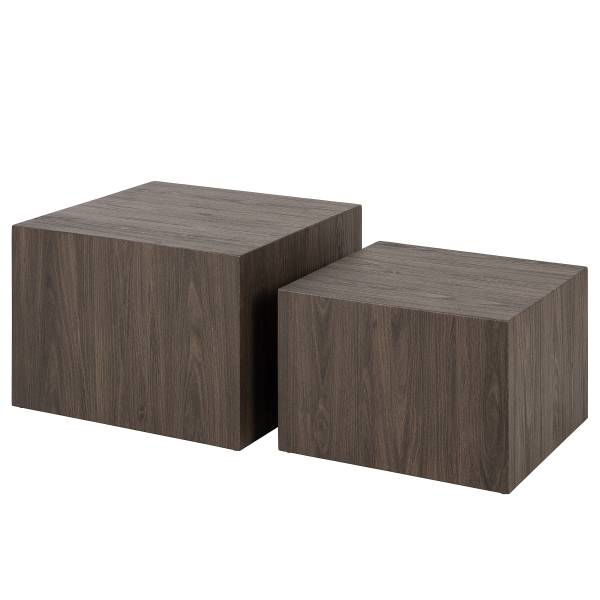 Couchtisch Sukatari 2er-Set - Eiche Dunkel Dekor