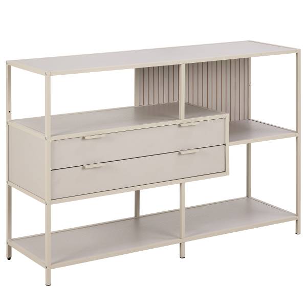 Regal Coogee mit Schubladen - 114 cm - Sandgrau