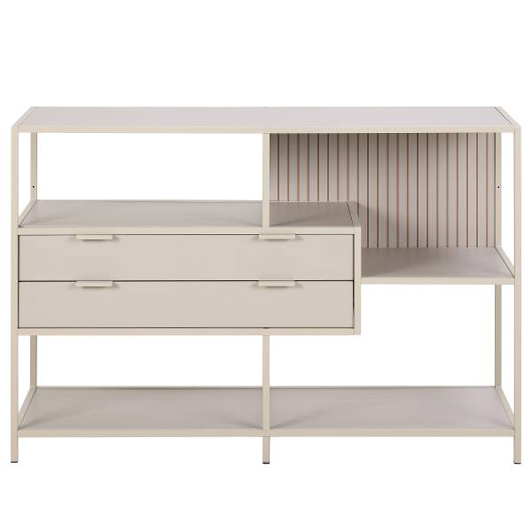 Regal Coogee mit Schubladen - 114 cm - Sandgrau