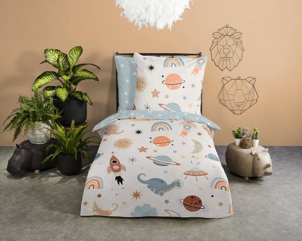 Renforcé-Kinderbettwäsche  No.33326 - Renforcé - 135 x 200 cm + Kissen 80 x 80 cm