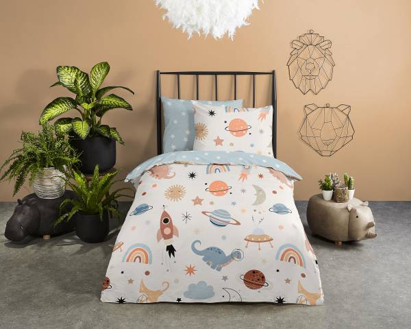 Renforcé-Kinderbettwäsche  No.33326 - Renforcé - 140 x 200 cm + Kissen 70 x 90 cm