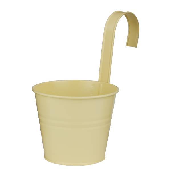 ZINC Hängetopf 1er Ø13cm, butter yellow
