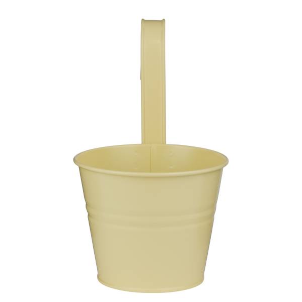 ZINC Hängetopf 1er Ø13cm, butter yellow
