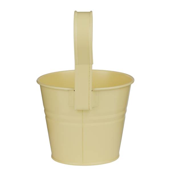 ZINC Hängetopf 1er Ø13cm, butter yellow